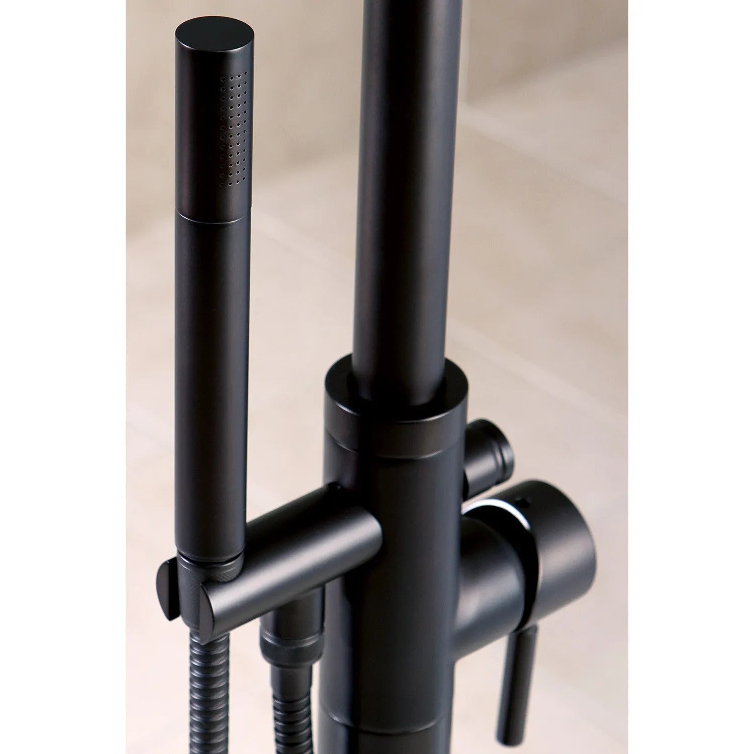 Kingston Brass Concord Freestanding Tub Faucet with Hand Shower (KS8155DL) Oil Rubbed Bronze