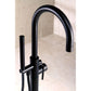 Kingston Brass Concord Freestanding Tub Faucet with Hand Shower (KS8155DL) Oil Rubbed Bronze
