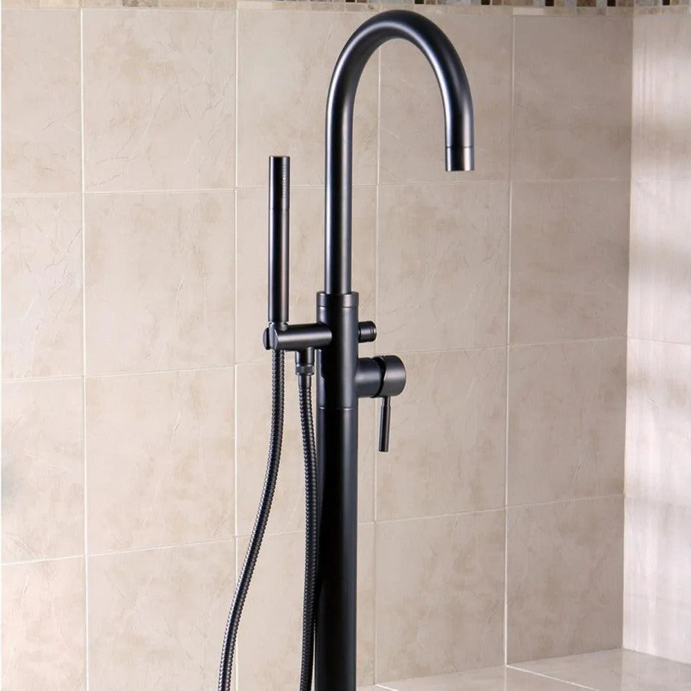 Kingston Brass Concord Freestanding Tub Faucet with Hand Shower (KS8155DL) Oil Rubbed Bronze