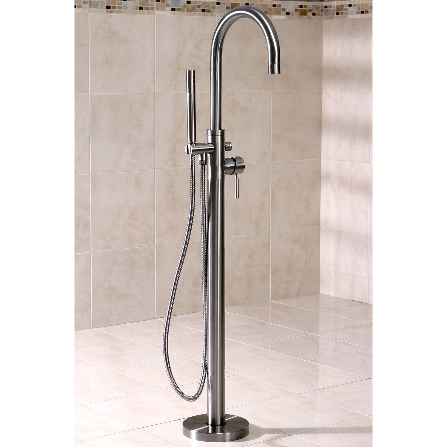 Kingston Brass Concord Freestanding Tub Faucet with Hand Shower (KS815)