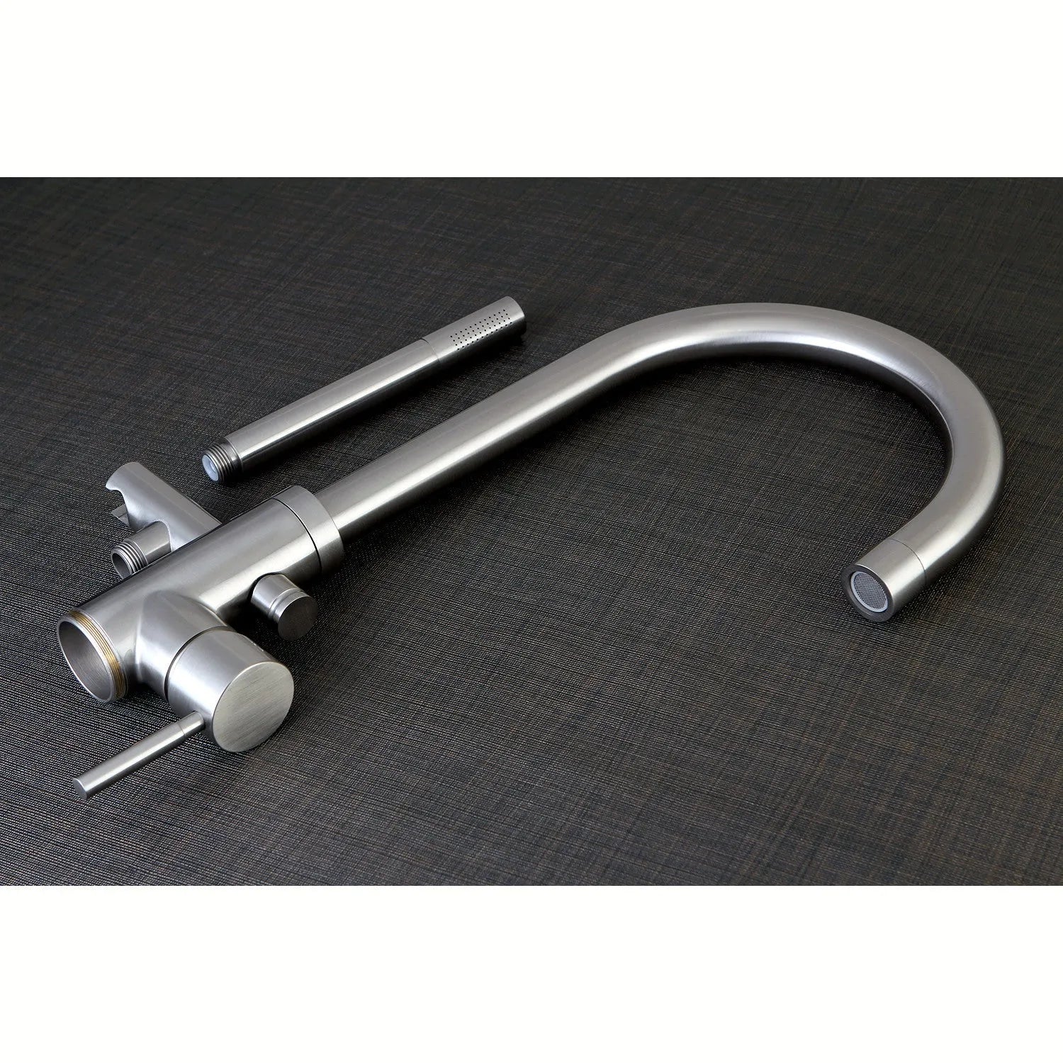Kingston Brass Concord Freestanding Tub Faucet with Hand Shower (KS8158DL) Brushed Nickel