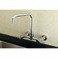 Kingston Brass Concord 8 in. Centerset Wall Mount Kitchen Faucet (KS8161DL) Polished Chrome