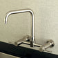 Kingston Brass Concord 8 in. Centerset Wall Mount Kitchen Faucet (KS8168DL) Brushed Nickel