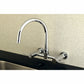 Kingston Brass Concord 8 in. Centerset Wall Mount Kitchen Faucet (KS8175) Polished Chrome