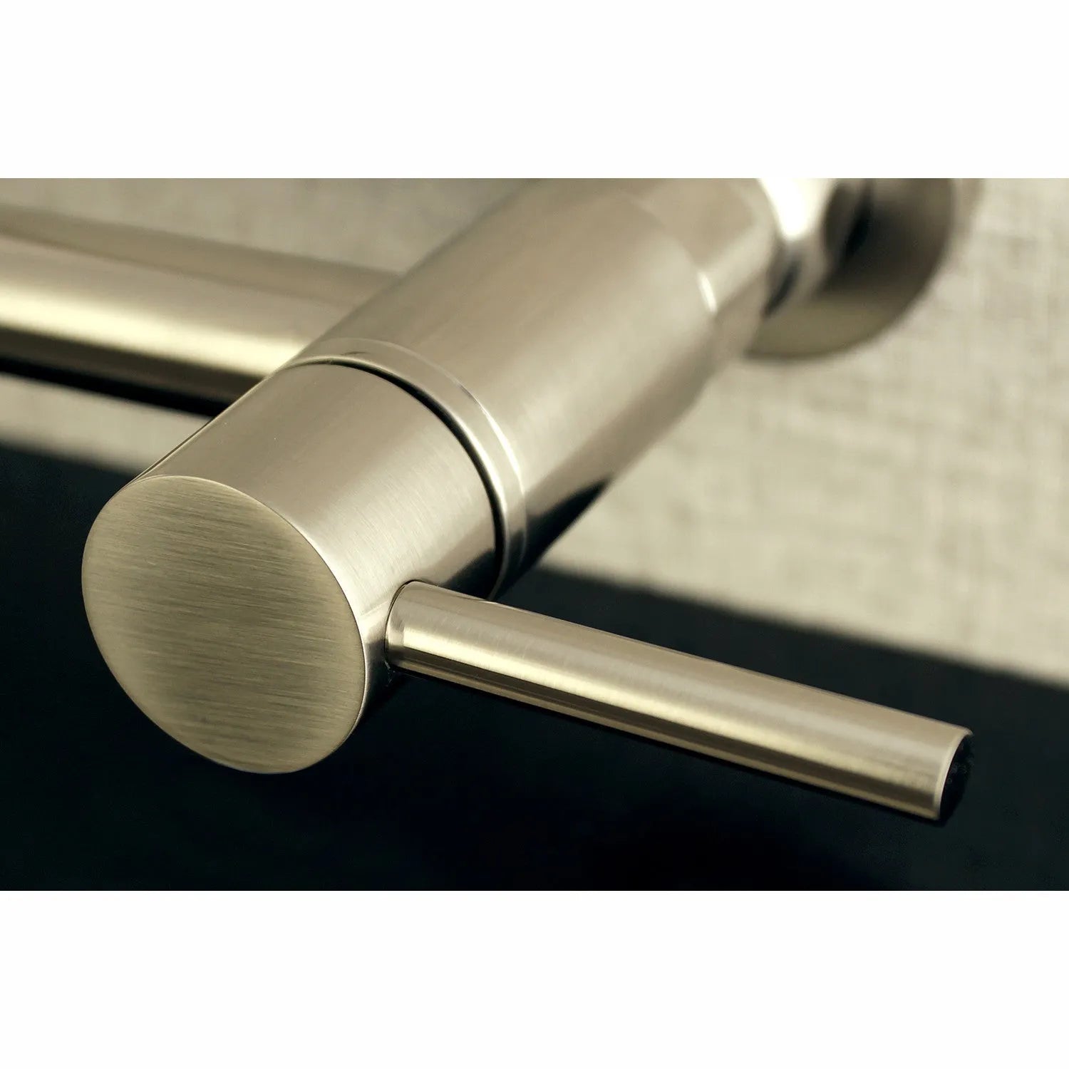 Kingston Brass Concord 8 in. Centerset Wall Mount Kitchen Faucet (KS8175) Brushed Nickel