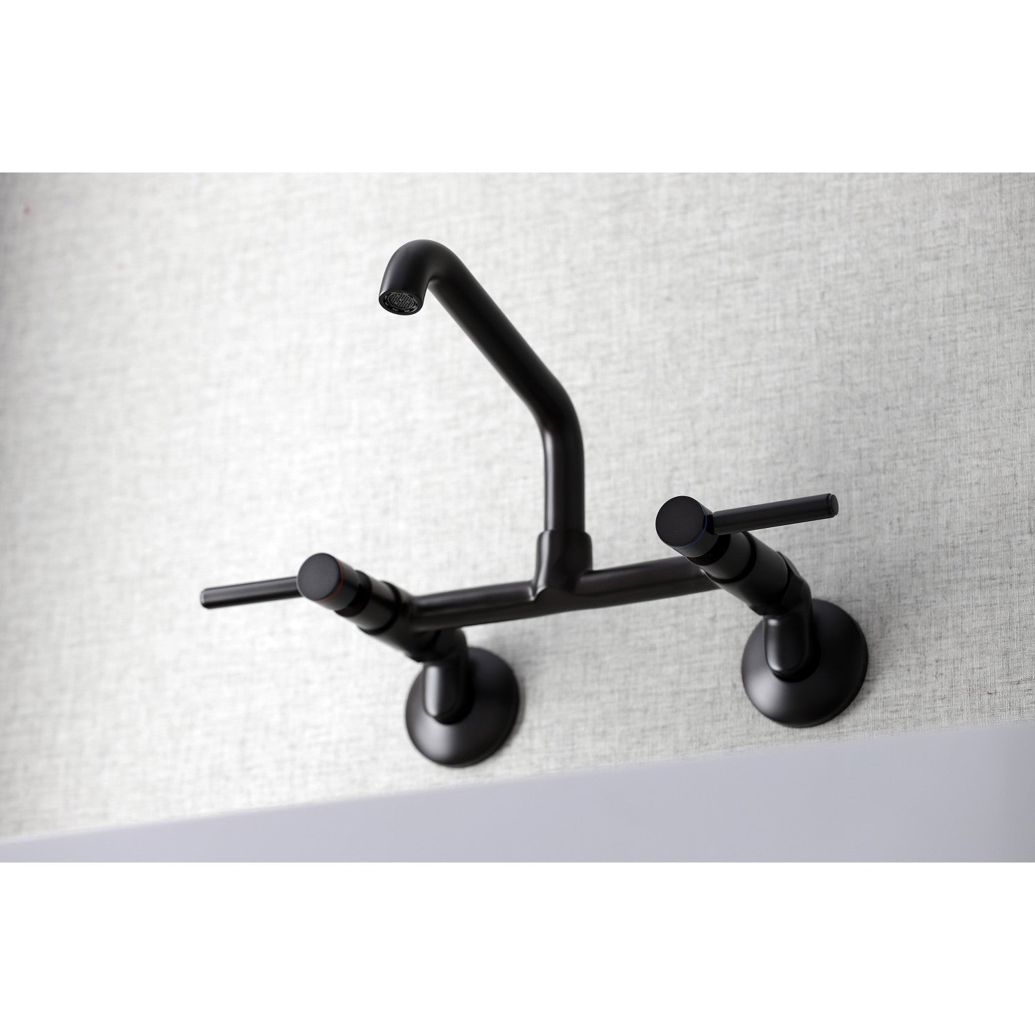 Kingston Brass Concord Two-Handle Wall-Mount Kitchen Faucet (KS823ORB) Oil Rubbed Bronze