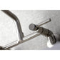 Kingston Brass Concord Two-Handle Wall-Mount Kitchen Faucet (KS823SN) Brushed Nickel