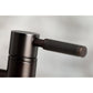 Kingston Brass Concord Two-Handle Bridge Kitchen Faucet with Brass Side Sprayer in Oil Rubbed Bronze (KS8275DKLBS)