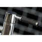 Kingston Brass Concord Two-Handle Bridge Kitchen Faucet with Brass Side Sprayer (KS8281DKLBS) Polished Chrome