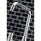 Kingston Brass Concord Two-Handle Bridge Kitchen Faucet with Brass Side Sprayer (KS8281DKLBS) Polished Chrome