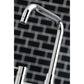 Kingston Brass Concord Two-Handle Bridge Kitchen Faucet with Brass Side Sprayer (KS8281DKLBS) Polished Chrome
