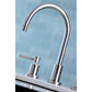 Kingston Brass Widespread Kitchen Faucet (KS8728DL) Brushed Nickel