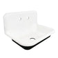 Kingston Brass 30 in. Cast Iron Single Bowl Wall Mount Sink, White (GCLWS302019) White