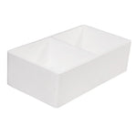 Kingston Brass Arcticstone 33 in. Solid Surface Farmhouse Kitchen Sink, Matte/Glossy White (GPFA331810BCD) Matte/Glossy White