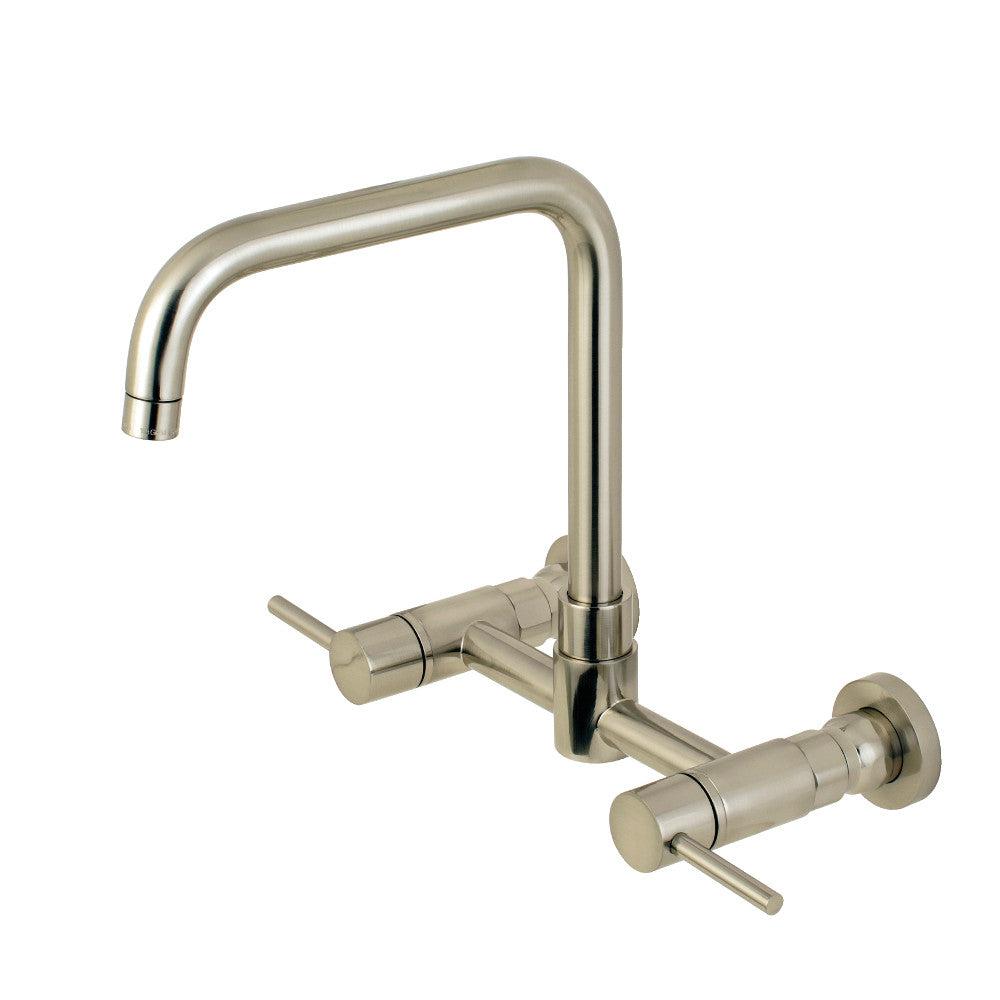 Kingston Brass Concord 8 in. Centerset Wall Mount Kitchen Faucet (KS8168DL) Brushed Nickel
