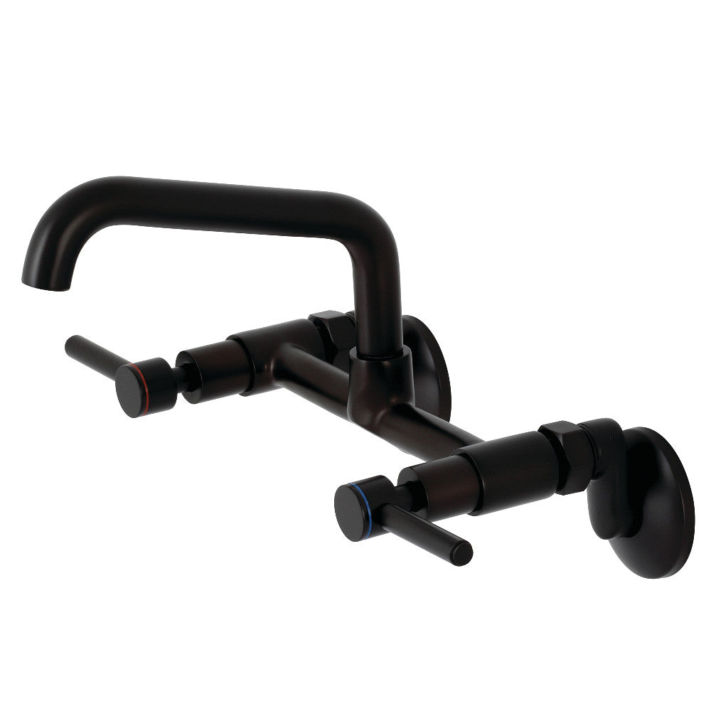 Kingston Brass Concord Two-Handle Wall-Mount Kitchen Faucet (KS823SN) Oil Rubbed Bronze