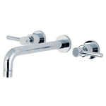 Kingston Brass Concord Two-Handle Wall Mount Tub Faucet (KS8021DL) Polished Chrome