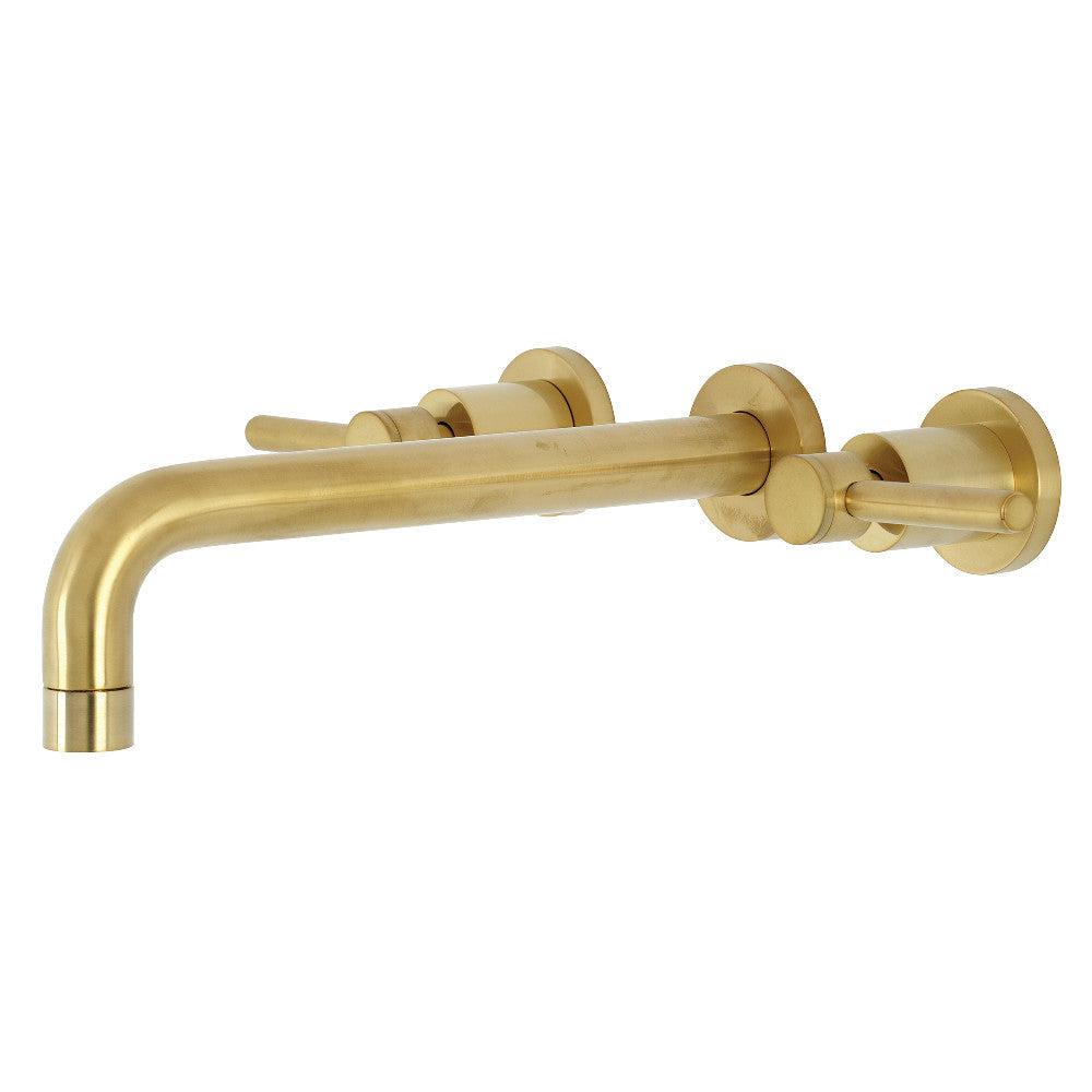 Kingston Brass Concord Two-Handle Wall Mount Tub Faucet (KS8027DL) Brushed Brass