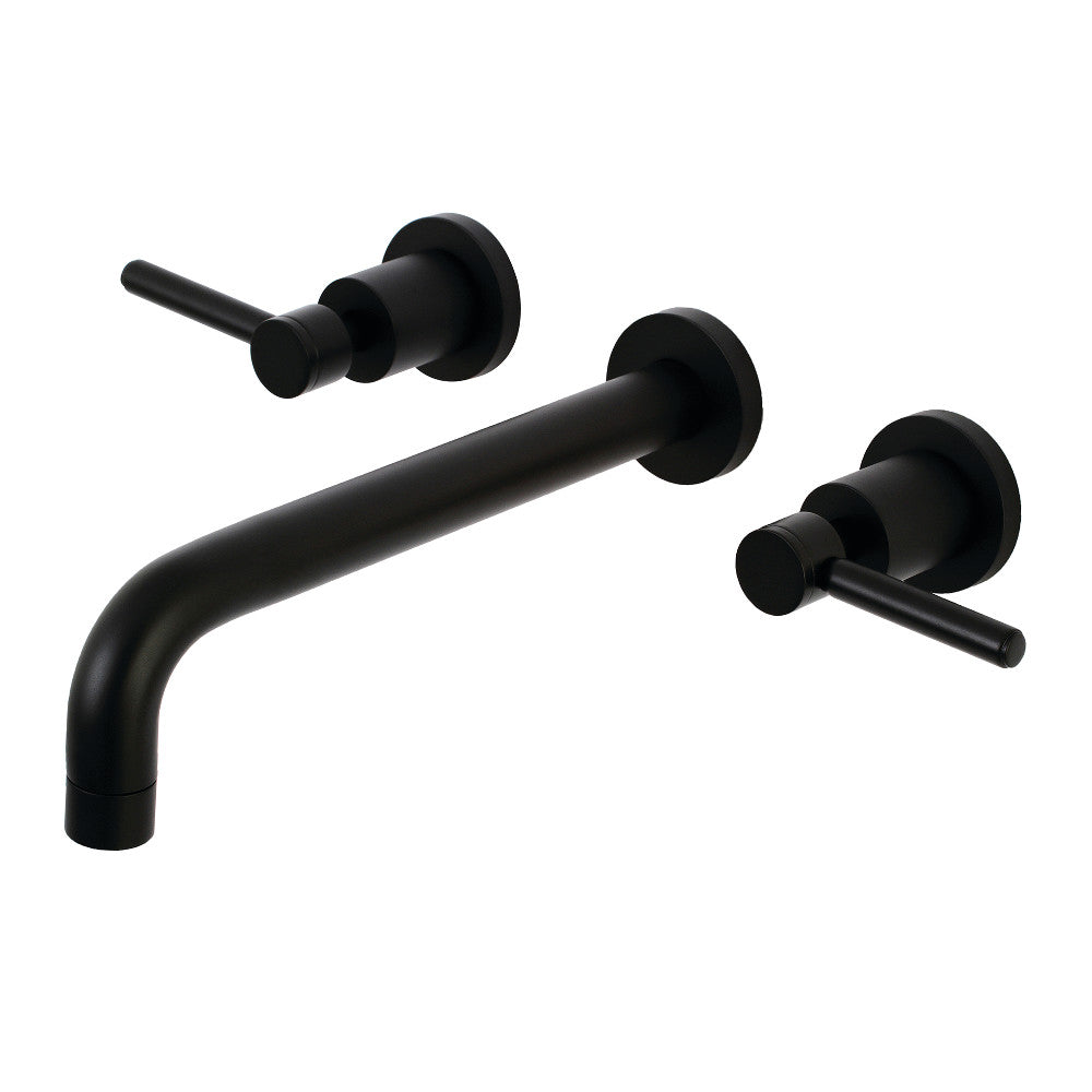 Kingston Brass Concord Two-Handle Wall Mount Tub Faucet (KS8021DL) Matte Black