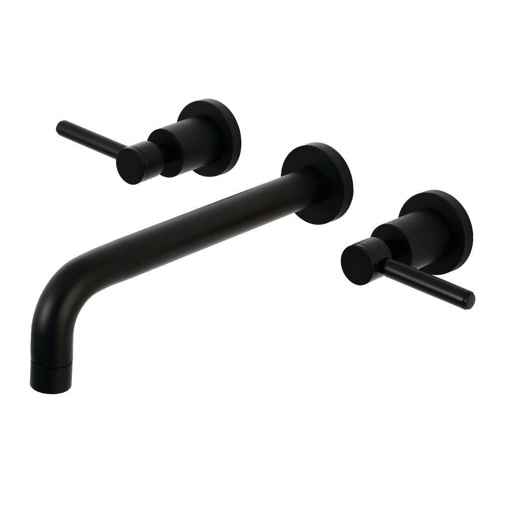 Kingston Brass Concord Two-Handle Wall Mount Tub Faucet (KS8020DL) Matte Black