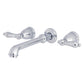 Kingston Brass English Country Wall Mount Roman Tub Faucet (KS7021AL) Polished Chrome