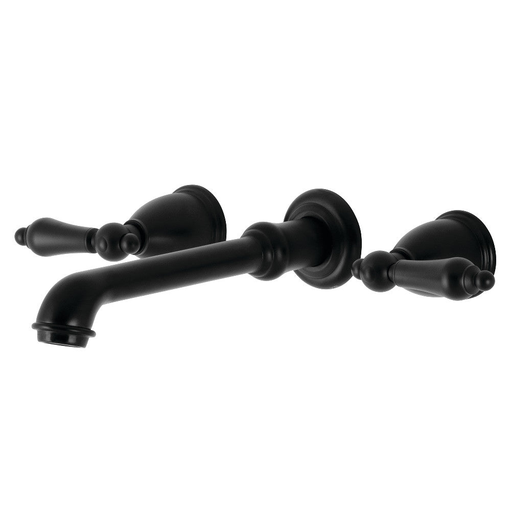 Kingston Brass English Country Wall Mount Roman Tub Faucet (KS7023AL) Matte Black