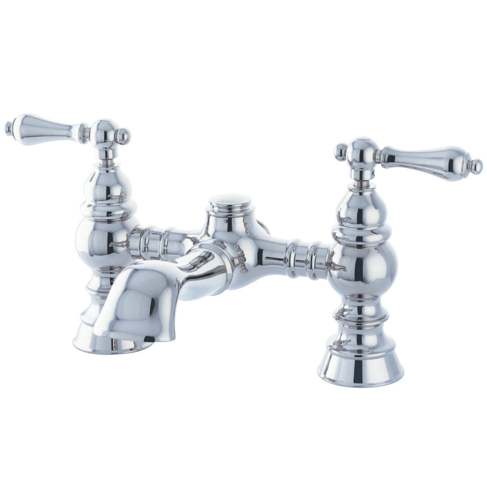 Kingston Brass Heritage 7-Inch Deck Mount Tub Faucet (CC1131T1) Polished Chrome