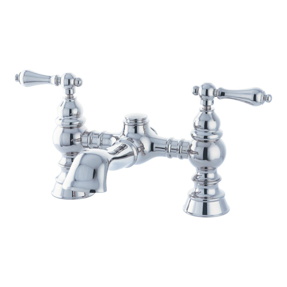 Kingston Brass Heritage 7-Inch Deck Mount Tub Faucet (CC1131T1) Polished Chrome