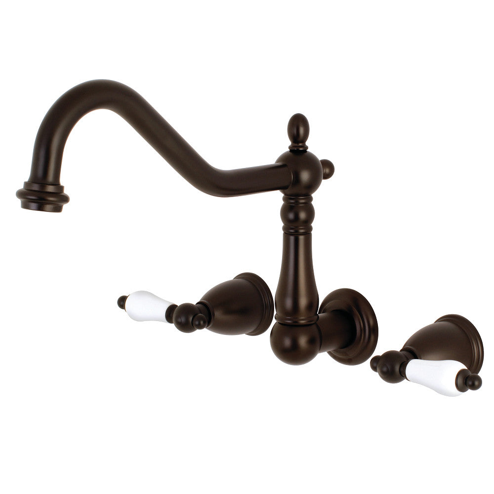 Kingston Brass Heritage Wall Mount Roman Tub Faucet (KS1028PL) Oil Rubbed Bronze