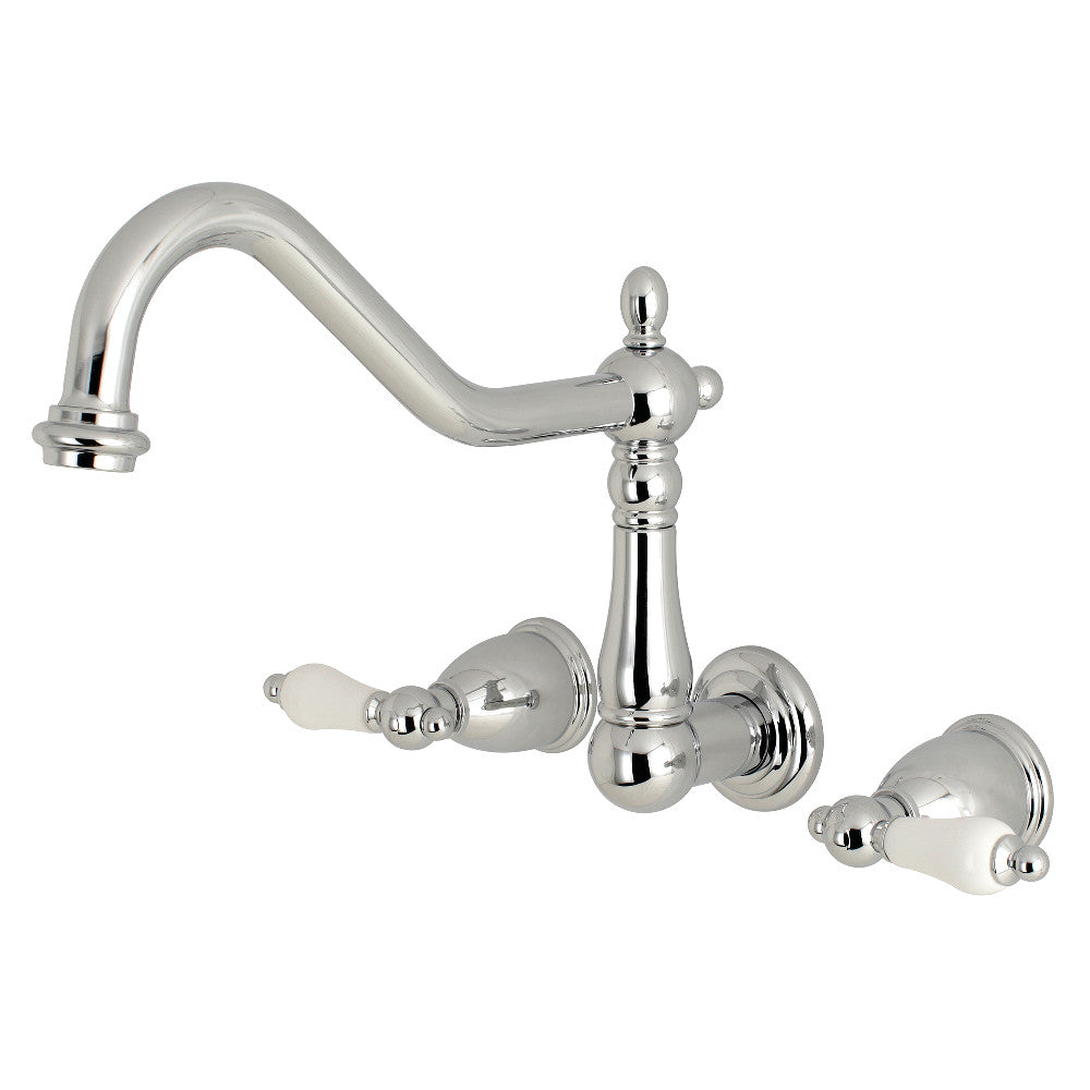 Kingston Brass Heritage Wall Mount Roman Tub Faucet (KS1028PL) Polished Chrome