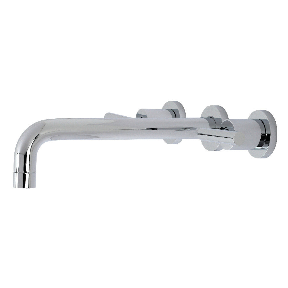 Kingston Brass Manhattan Two-Handle Wall Mount Tub Faucet Polished Chrome