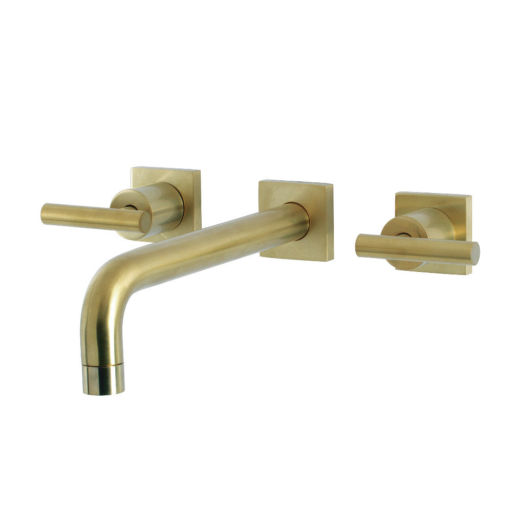 Kingston Brass Manhattan Wall Mount Tub Faucet Brushed Brass