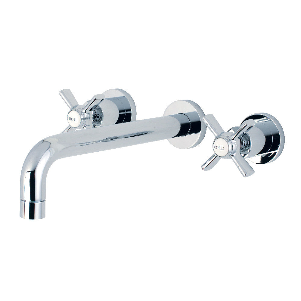 Kingston Brass Millennium Two-Handle Wall Mount Tub Faucet Polished Chrome