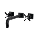 Kingston Brass Millennium Wall Mount Tub Faucet Matte Black
