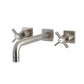Kingston Brass Millennium Wall Mount Tub Faucet Brushed Nickel