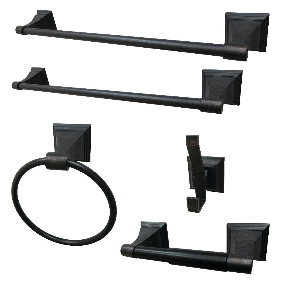 Kingston Brass Monarch 5-Piece Bathroom Accessory Set Oil Rubbed Bronze