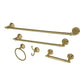 Kingston Brass Naples 5-Piece Bathroom Accessory Set Brushed Brass