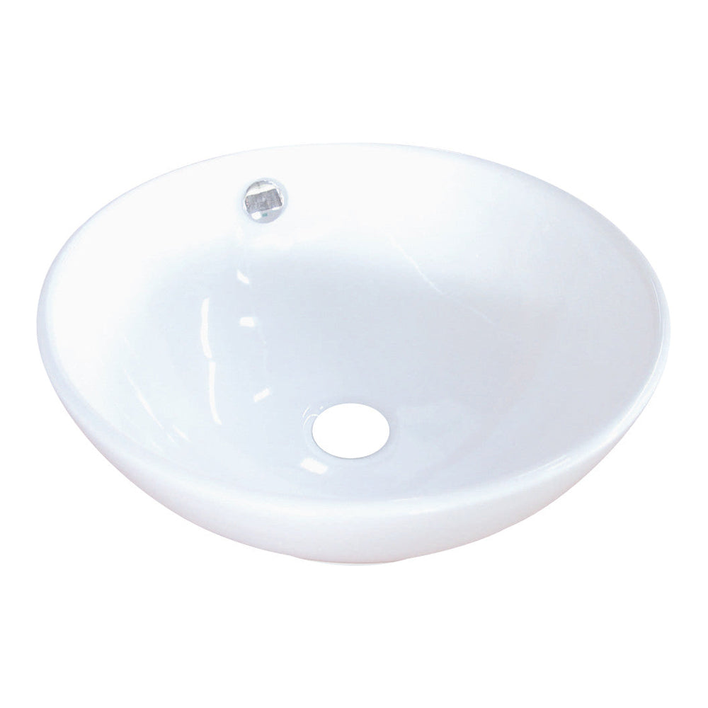 Kingston Brass Perfection Vessel Sink, White White