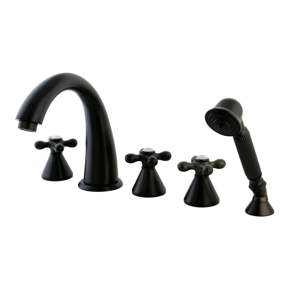 Kingston Brass Roman Tub Faucet 5 Pieces with Hand Shower Oil Rubbed Bronze