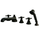 Kingston Brass Roman Tub Faucet with Hand Shower Oil Rubbed Bronze