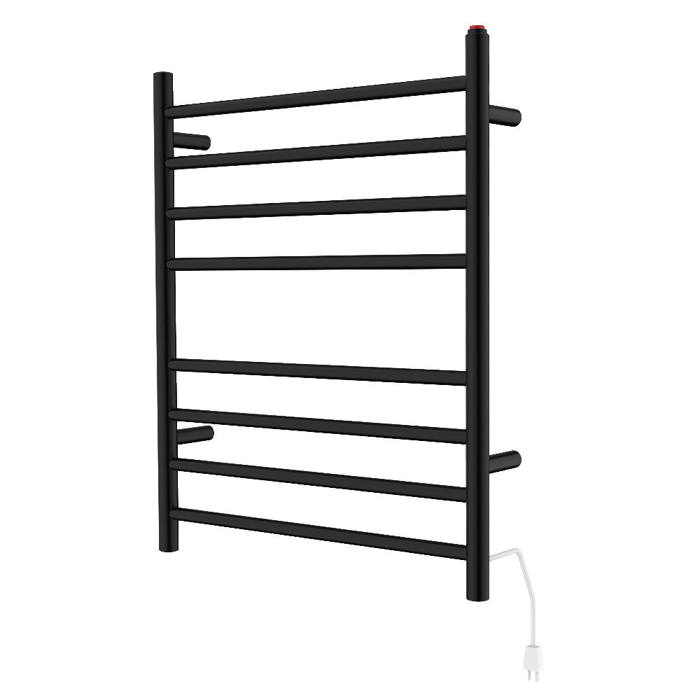 Kingston Brass Templeton Wall Mount Hardwired or Plug-In Towel Warmer Matte Black