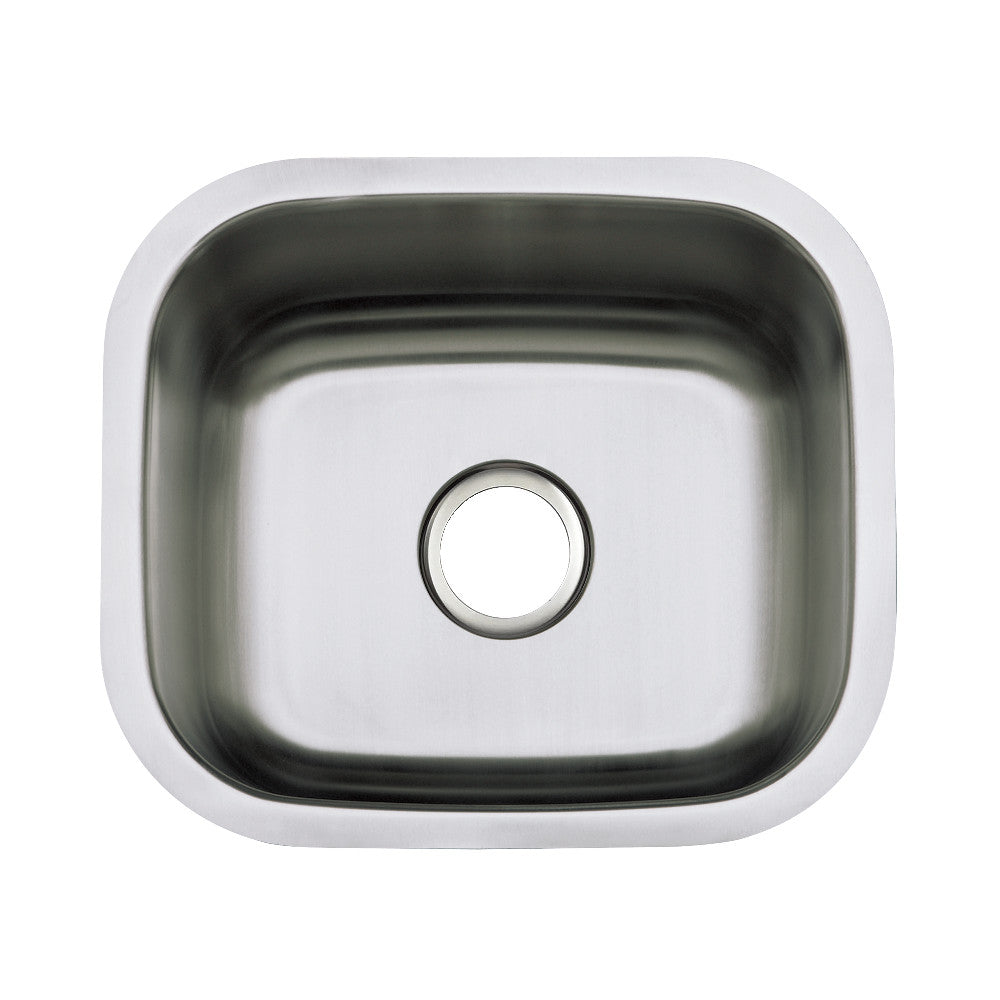 Kingston Brass Undermount Single Bowl Kitchen Sink, Brushed Brushed