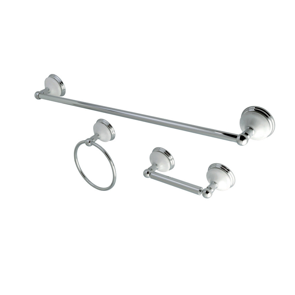 Kingston Brass Victorian 3-Piece Bathroom Hardware Polished Chrome