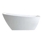 KubeBath Solato 67 in. Freestanding Bathtub in White (KFST7867) 