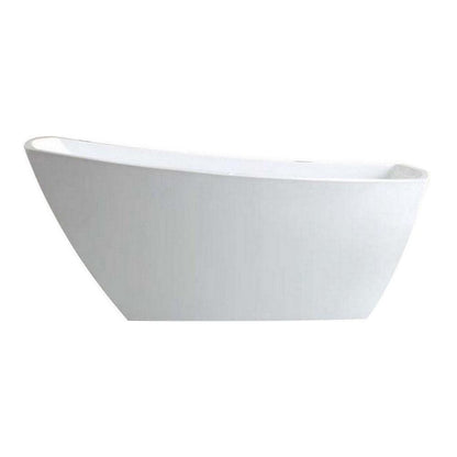 KubeBath Solato 67 in. Freestanding Bathtub in White (KFST7867) 