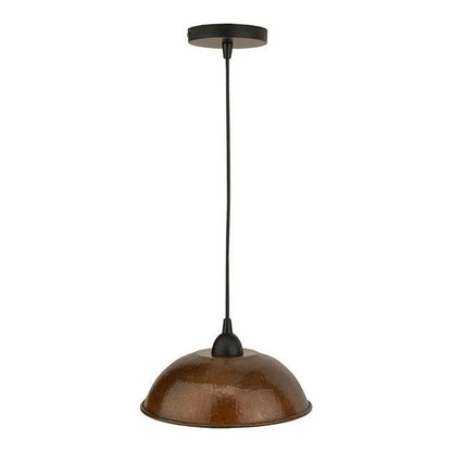 Premier Copper Hammered Copper Dome Pendant Light