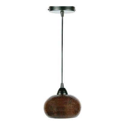 Premier Copper Hammered Copper Globe Pendant Light