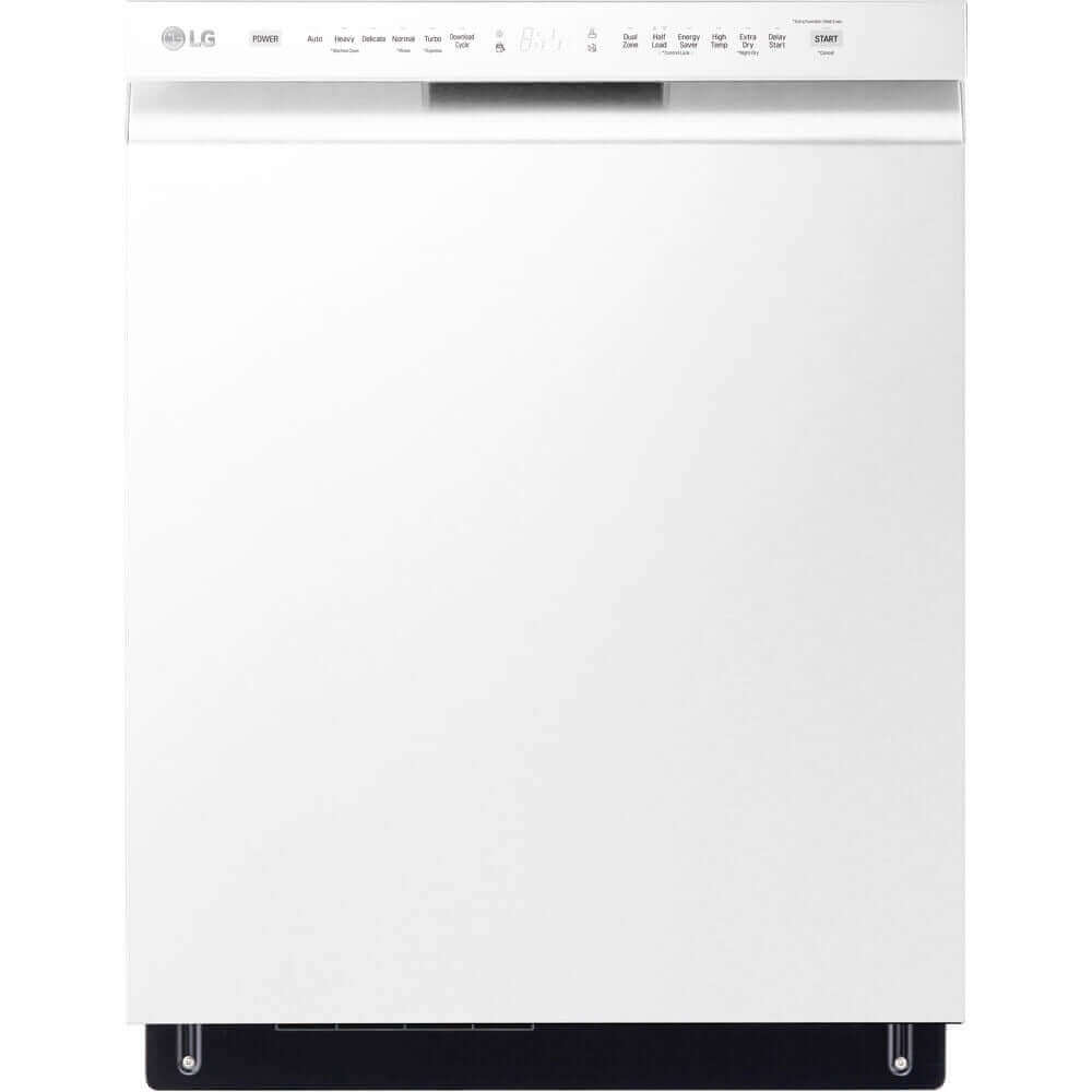 LG 24-Inch Front Control Dishwasher with QuadWash and 3rd Rack in White (LDFN4542W)