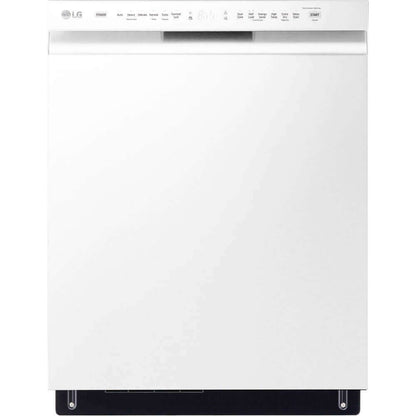 LG 24-Inch Front Control Dishwasher with QuadWash and 3rd Rack in White (LDFN4542W)