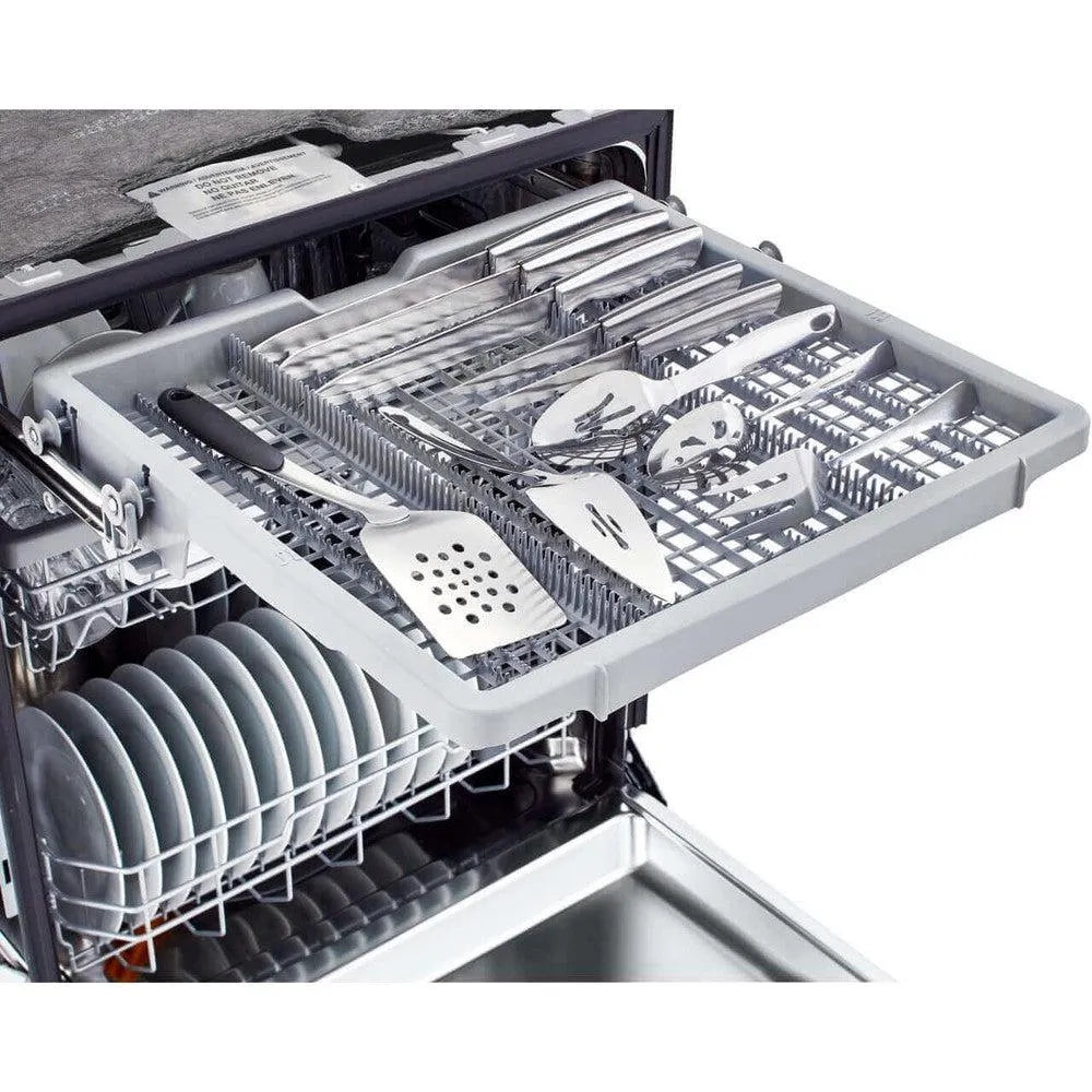 LG 24-Inch Front Control Dishwasher with QuadWash in Stainless Steel (LDFN4542S)